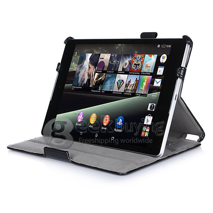 Heat Setting PU Leather Cover Case For Google Asus Nexus 9 Tablet PC - Black