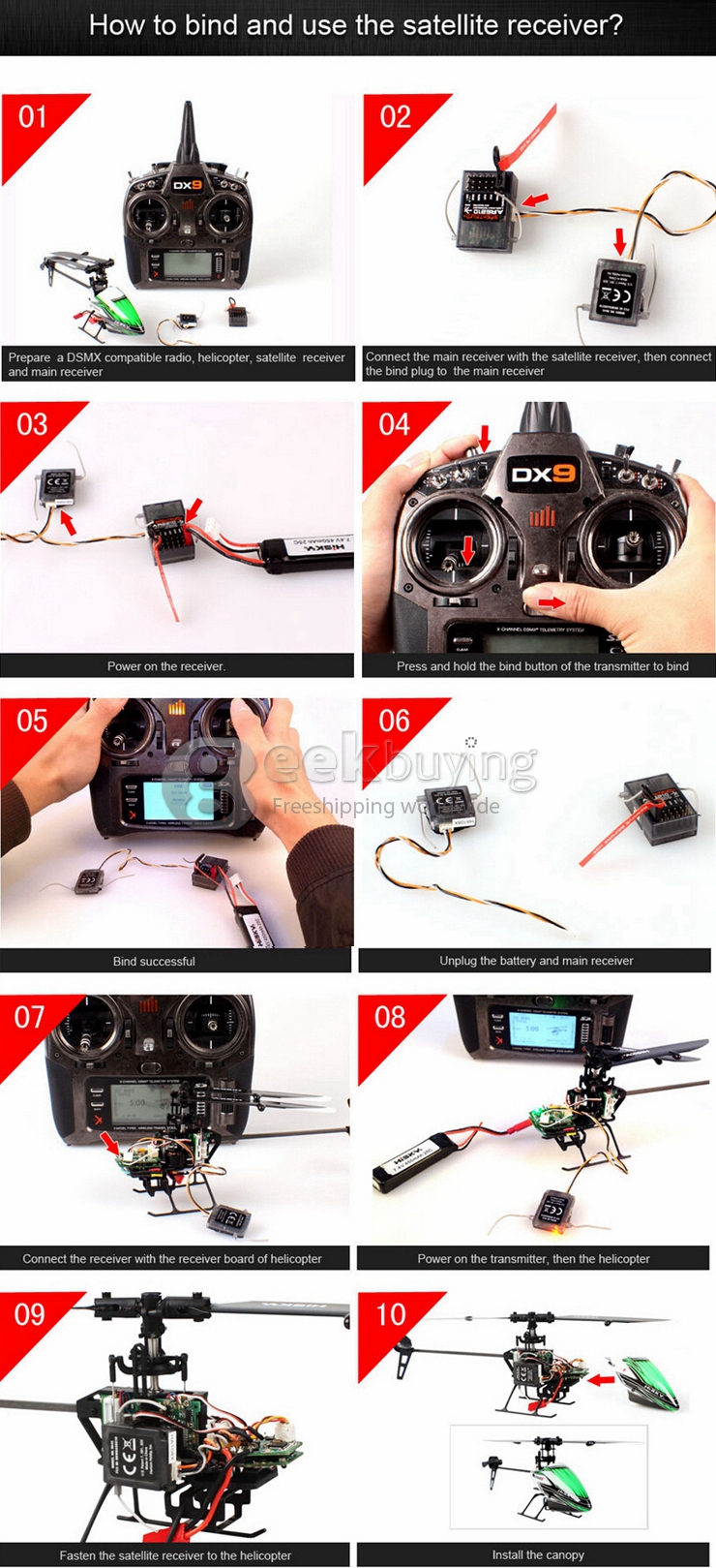 Hisky HCP100S 6CH RC Helicopter 2.4G Dual Brushless Outrunner 3 Axis Stabilization Linear Servo With New X-6S