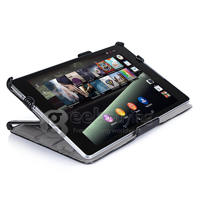Heat Setting PU Leather Cover Case For Google Asus Nexus 9 Tablet PC - Black