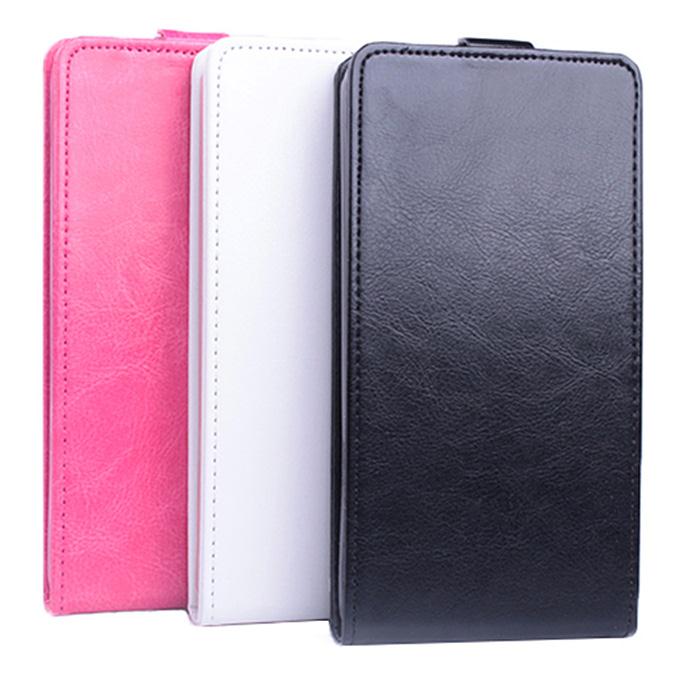 Protective Hard Cover Up&Down Flip Stand Leather Case for Cubot X11 Smartphone - Black