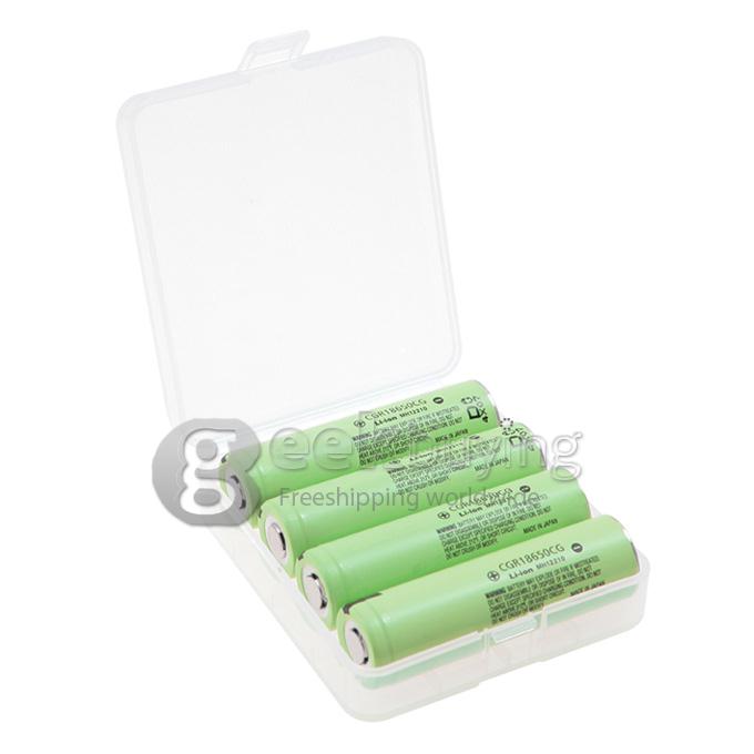 Panasonic Super Max 3.7V 3400mAh Rechargeable 18650 Li-ion Battery w/Protection Circuit(4 PCS)- Grass Green