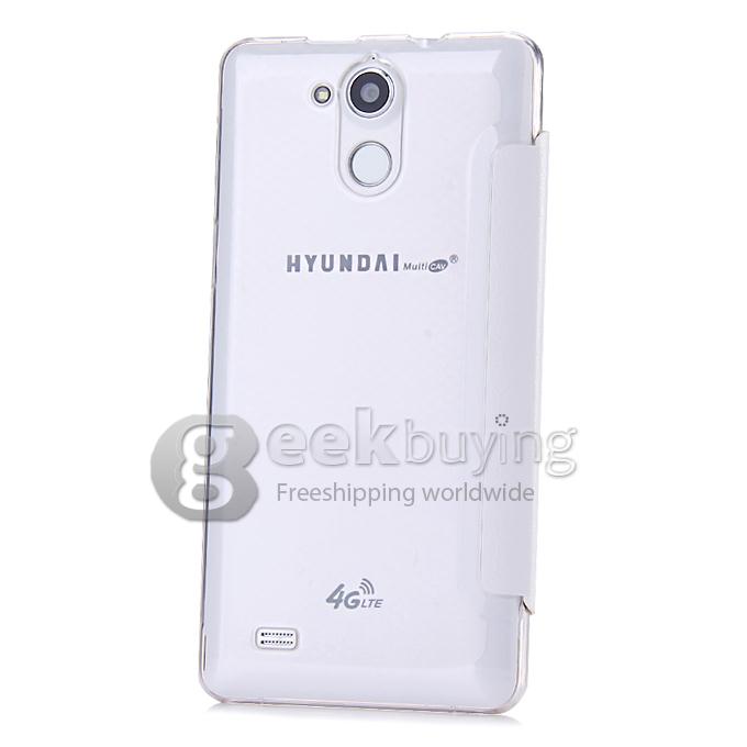 HYUNDAI Q6 Plus 5.5inch 4G LTE Android 4.4 Smartphone 64-bit MTK6732 Quad Core 1.5GHz 1GB 8GB 8.0MP Smart Wake- White