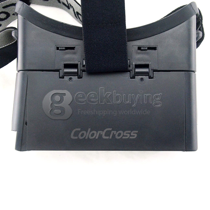 Head Mount 3D Immersive Virtual Reality VR Headset FOV70 Video Game Cardboard IPD & Focus Adjustable for 4-6 inches Smartphones - Black