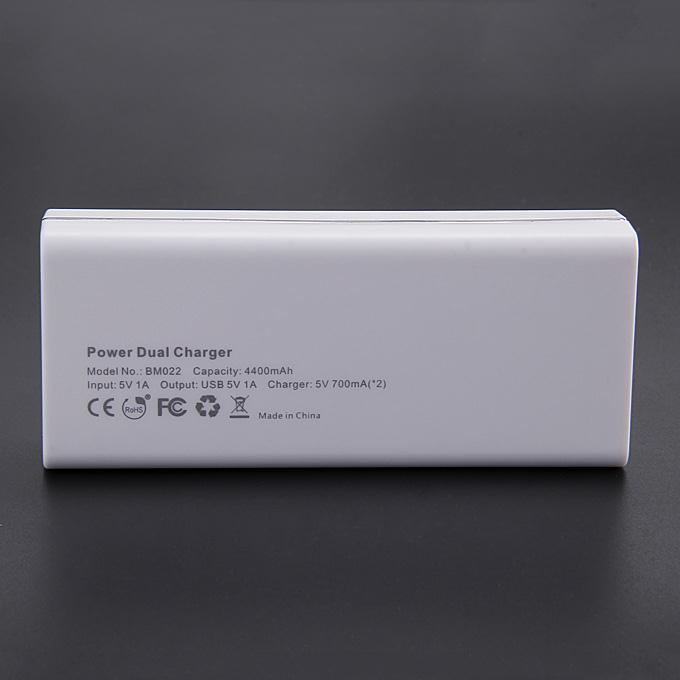 KingMa BMGP022 Multi-Function Portable Power Bank Dual Charging Port For GoPro 4 Battery for  Phone / Pad - White