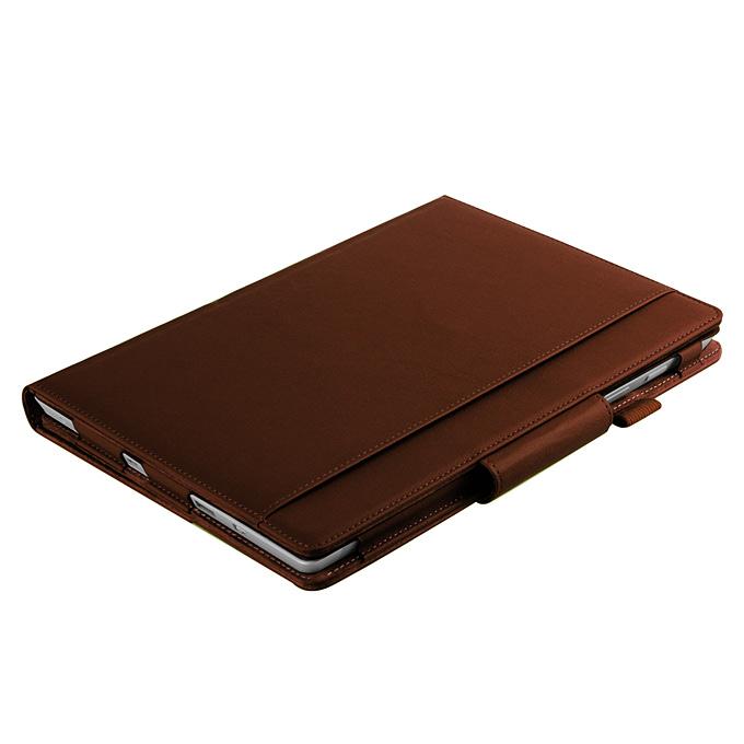 New Folio PU Leather Keyboard Stand Cover Case For 10.8 Inch Microsoft Surface 3 Tablet - Brown