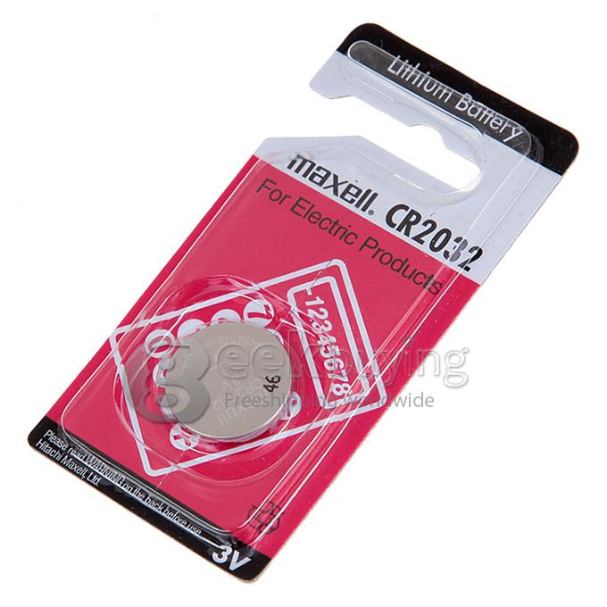 Maxell CR2032 220mAh 3V Lithium Battery with Button Design