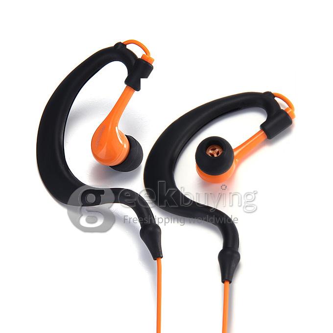 Kimmar KM-R02 3.5mm Plug Sweatproof Stereo Headphone Compatible With iPhone/iPod/other Devices - Orange