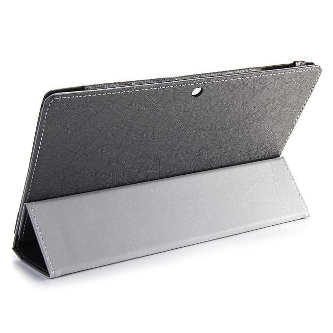 High Quality PU Leather Stand Case for CHUWI Vi10 10.6 Inch Tablet PC - Black