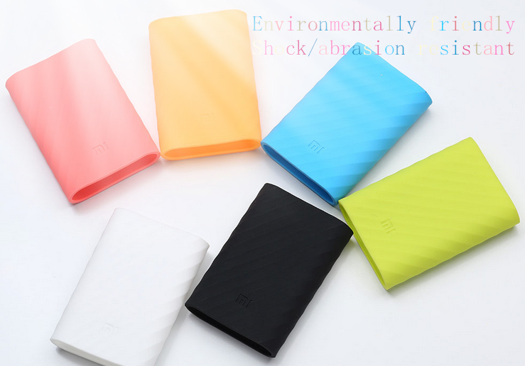 Original Xiaomi 10000mAh Power Bank Silicone Case Charger Protector Cover - Blue