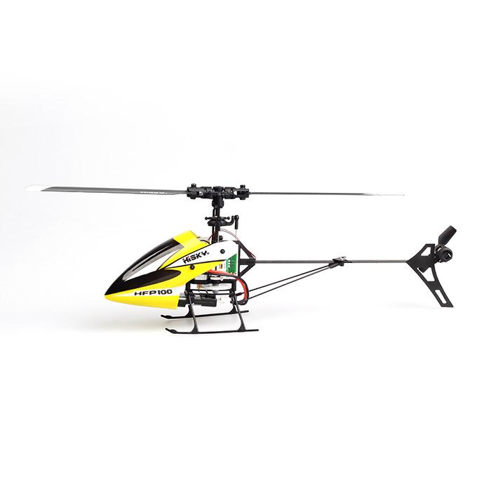 Hisky HFP100 V2 4CH Flybarless RC Helicopter 6 Axis Gyro BNF With HT8 Radio Adapter Without Transmitter