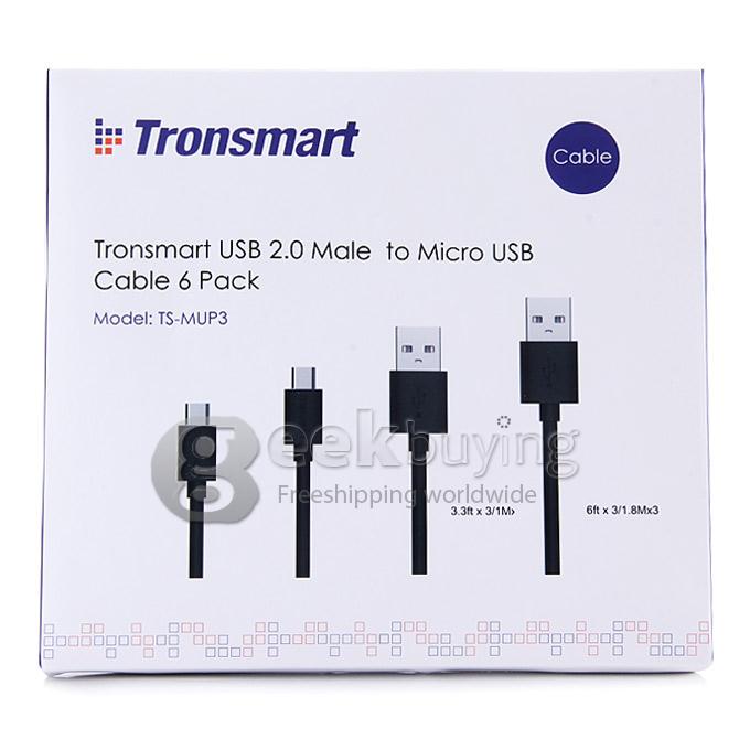 Tronsmart [6 Pack] 3ft*3 & 6ft*3 Micro USB Cables High Speed USB 2.0 Male to Micro USB Sync/Charging Cables