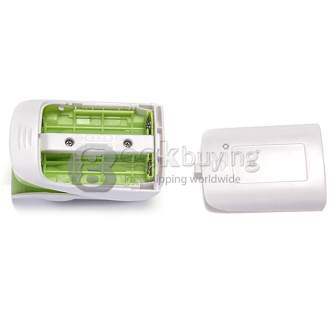 2 In 1 Finggertip Pulse Oximeter Blood Oxygen Device Pluse Rate Oxygen Saturation of Blood LED Display - Green