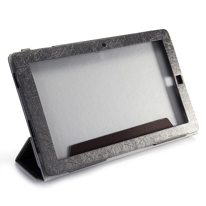High Quality PU Leather Stand Case for CHUWI Vi10 10.6 Inch Tablet PC - Black