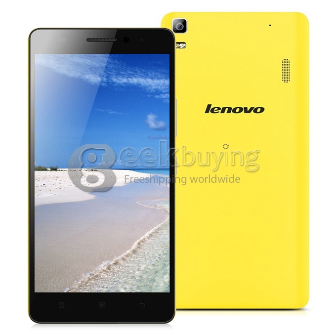 [HK Stock]Lenovo Lemo K3 NOTE 5.5inch FHD 4G Smartphone Android 5.0 2GB 16GB 64bit MTK6752 Octa Core 1.7GHz IPS - Yellow