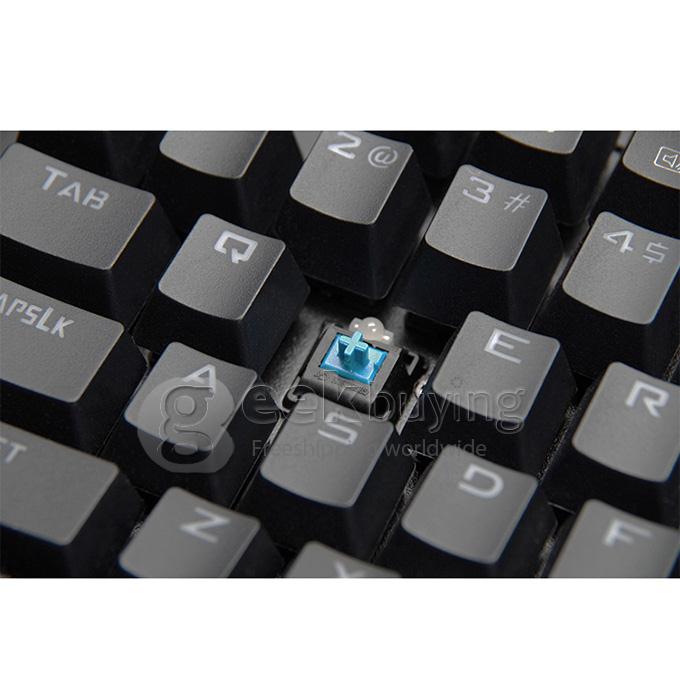 Lenovo MK300 RGB Colorful 104 Keys Mechanical Keyboard - Black