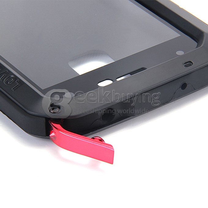 [France Stock]LOVE MEI Weather/Dirt/Shockproof Protective Case for Samsung Galaxy s5 i9600 - Black