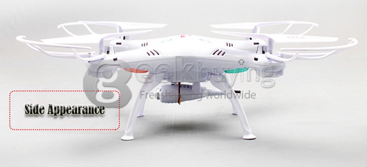 Syma X5SW Explorers 2 Wifi Headless Mode FPV RC Quadcopter 0.3MP Camera 2.4GHz 6-axis 360 Degree Eversion RTF - White