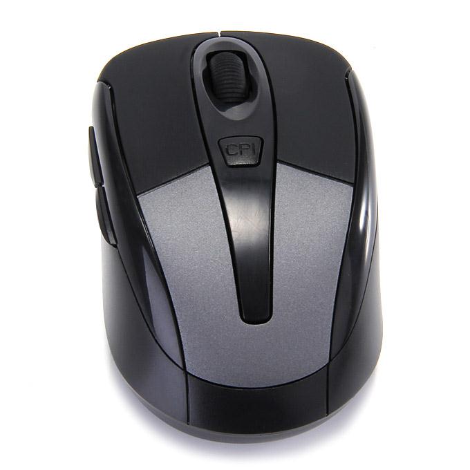 A800 Universal Optical Sensor 2.4GHz Wireless Mouse for Windows Mac OS - Black