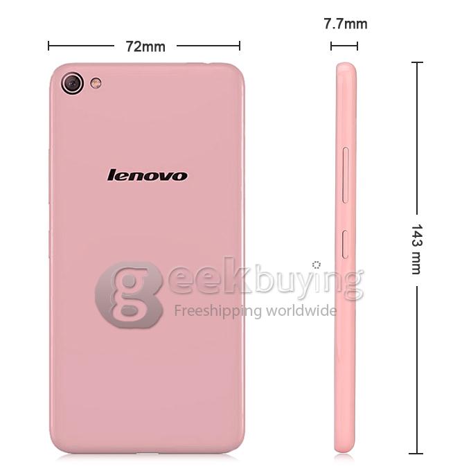 [HK Stock]Lenovo S60 S60W 4G LTE 5.0inch Android 4.4 2GB 8GB Smartphone 64bit Snapdragon 410 Quad Core 13.0MP Miracast - Pink
