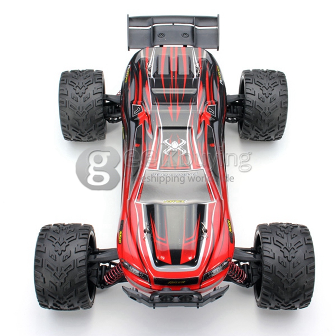 9116 1/12 Brushed RC Monster Truck 2.4GHz 38KM/H High Speed 2WD RTR - Red