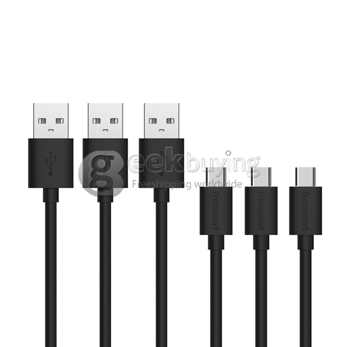 Tronsmart [3 Pack] 6ft*3 Micro USB Cables High Speed USB 2.0 Male to Micro USB Sync/Charging Cables
