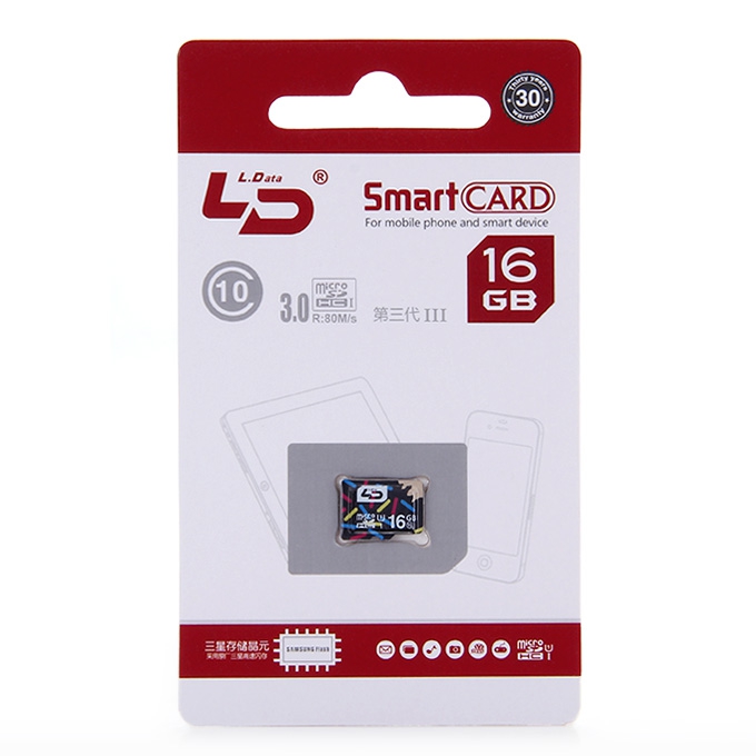 LD 16GB Memory Card TF Card for Class10 Gen3 Mobile Phone