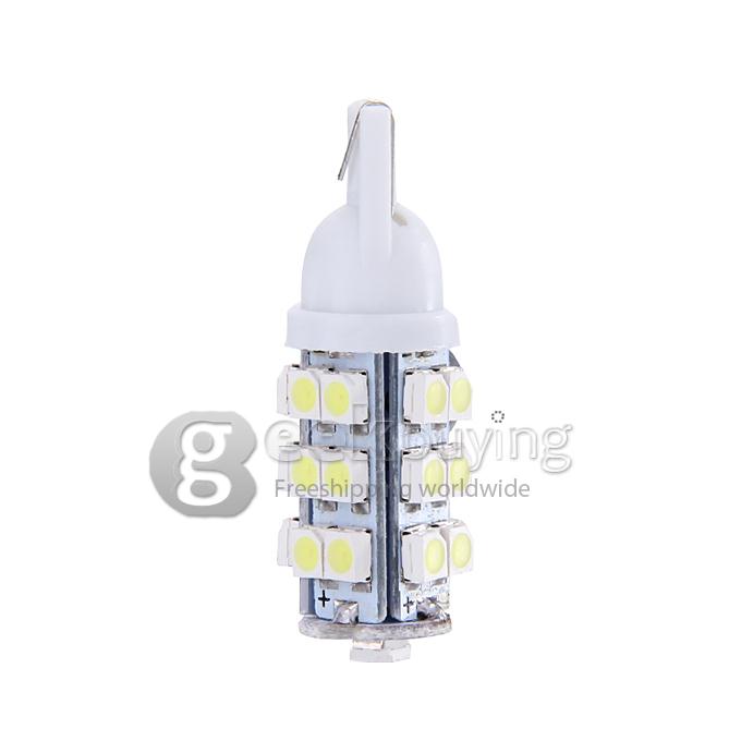 T10 1.3W 120lm 25-SMD 3528 LED White Car Side Light / Instrument / Reading lamp - ( 12V)