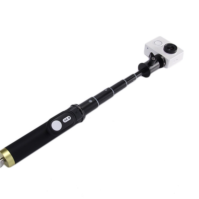 Original XiaoYi Alluminum Alloy Self-Timer Monopod Selfie Stick with Bluetooth Remote Controller For XiaoYi Yi Action Camera - Black