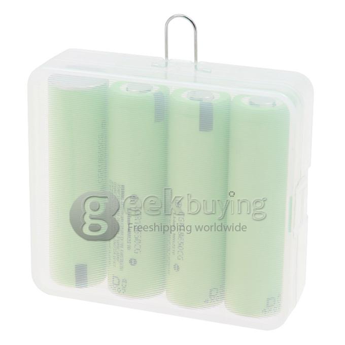Panasonic Super Max 3.7V 3400mAh Rechargeable 18650 Li-ion Battery w/Protection Circuit(4 PCS)- Grass Green