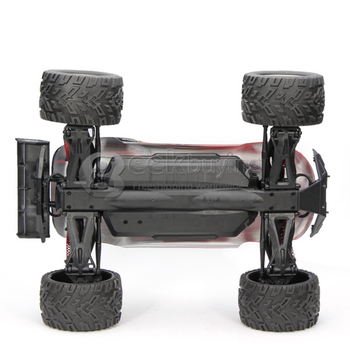 9116 1/12 Brushed RC Monster Truck 2.4GHz 38KM/H High Speed 2WD RTR - Red