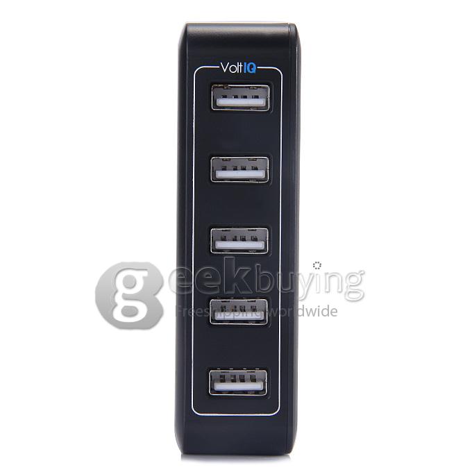 Tronsmart 5 Port 40W 8000mA Speed USB Smart Charger With VoltIQ For iPad iPhone iPod Android Windows Tablets - UK Plug