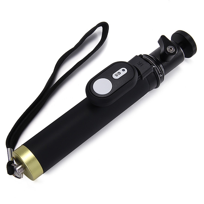 Original XiaoYi Alluminum Alloy Self-Timer Monopod Selfie Stick with Bluetooth Remote Controller For XiaoYi Yi Action Camera - Black