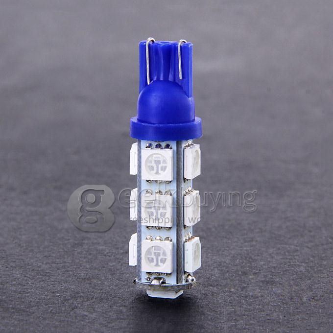 T10 2.5W 270lm 13-SMD 5050 LED Blue Light Car Reading / Indicator Lamp (DC 12V ) - Blue