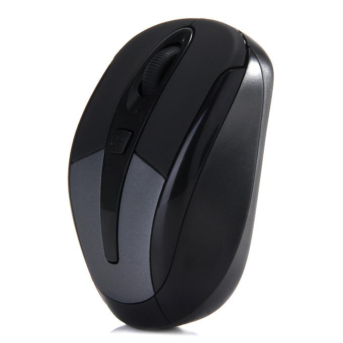 A800 Universal Optical Sensor 2.4GHz Wireless Mouse for Windows Mac OS - Black