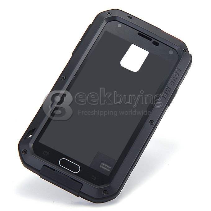 [France Stock]LOVE MEI Weather/Dirt/Shockproof Protective Case for Samsung Galaxy s5 i9600 - Black