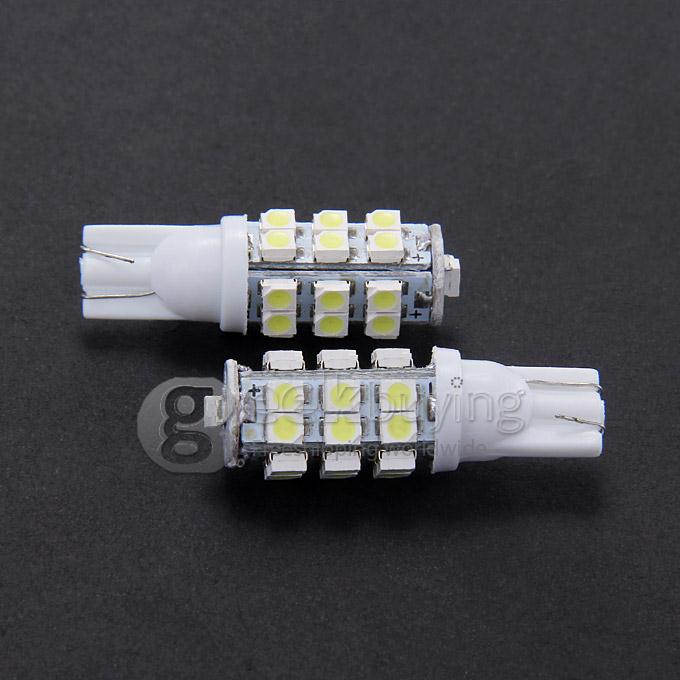 T10 1.3W 120lm 25-SMD 3528 LED White Car Side Light / Instrument / Reading lamp - ( 12V)