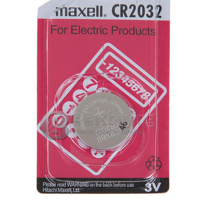 Maxell CR2032 220mAh 3V Lithium Battery with Button Design