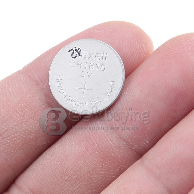 Maxell CR1616 220mAh 3V Lithium Battery with Button Design (5 PCs) - Silver