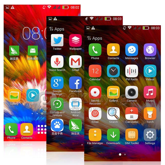 Blackview Zeta V16 5.0 Inch HD Android 4.4 1GB 8GB Smartphone MTK6592M Octa Core 1.4GHz 5.0MP 3G/GPS Miracast - Black