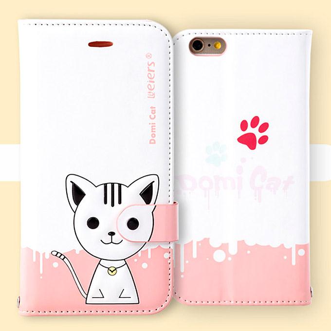 [Wholesale] 10pcs Leiers Domi Cat TPU Leather Case Protective Cover for Apple iPhone 6 Plus 5.5inch - Yellow