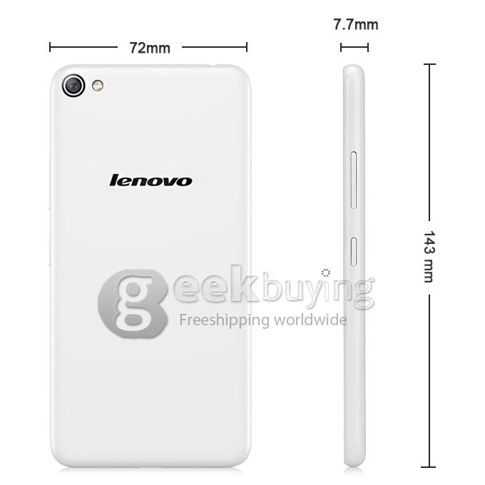 [HK Stock]Lenovo S60 S60W 4G LTE 5.0inch Android 4.4 2GB 8GB Smartphone 64bit Snapdragon 410 Quad Core 13.0MP Miracast - White