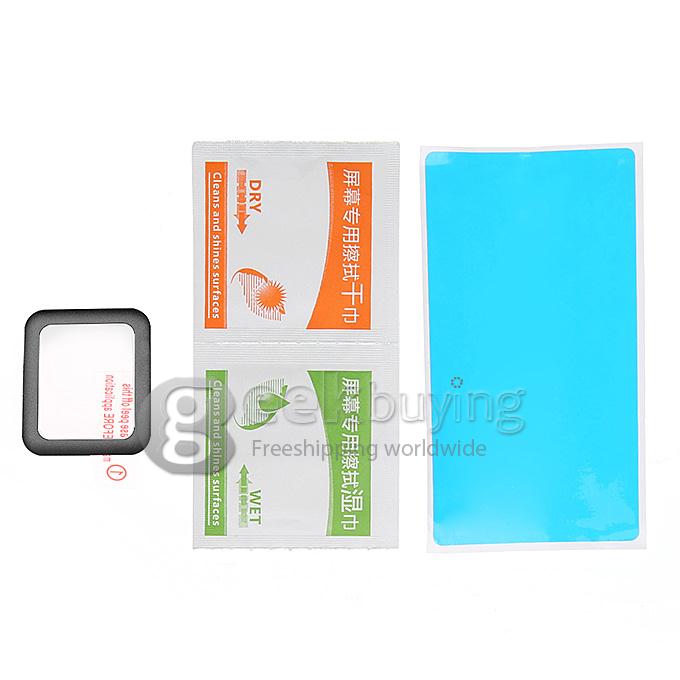 Premium Glass Film 0.2mm Tempered Glass Screen Protector for Smart Watch Apple Watch 42mm - Black