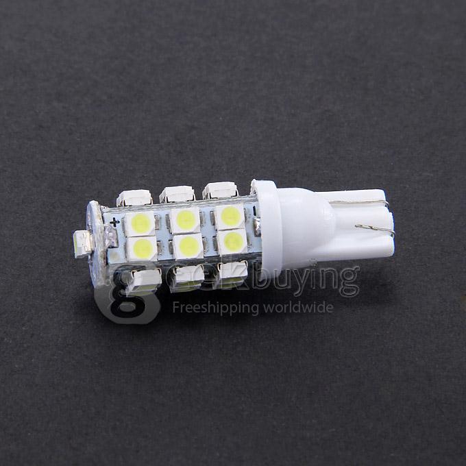 T10 1.3W 120lm 25-SMD 3528 LED White Car Side Light / Instrument / Reading lamp - ( 12V)