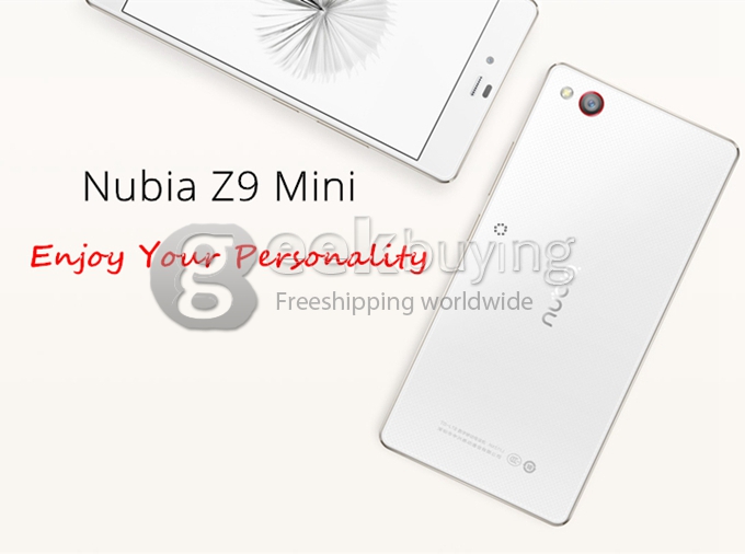 [HK Stock]ZTE Nubia Z9 Mini 5.0Inch FHD 64bit 4G LTE Android 5.0 Smartphone 2GB 16GB Snapdragon 615 Quad Core 1.5GHz 16.0MP-White
