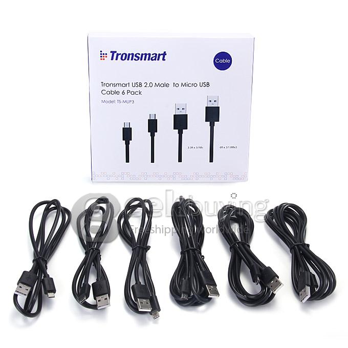 Tronsmart [6 Pack] 3ft*3 & 6ft*3 Micro USB Cables High Speed USB 2.0 Male to Micro USB Sync/Charging Cables