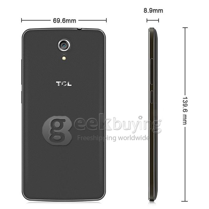 [HK Stock]TCL 3S M3G 4G LTE 5inch FHD Smartphone Android 5.0 2GB 16GB Snapdragon 615 Octa Core 13MP Lewa 6.0 OS HotKnot OTG- Black
