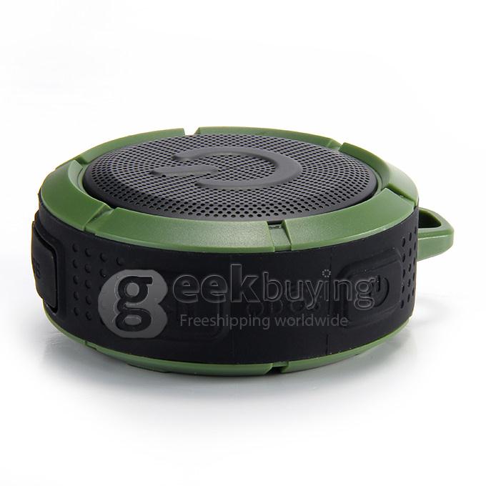 IWO F1 Portable NFC Bluetooth Wireless Speaker IP67 BT4.0 Hifi Stereo Sound Box - Black+Green