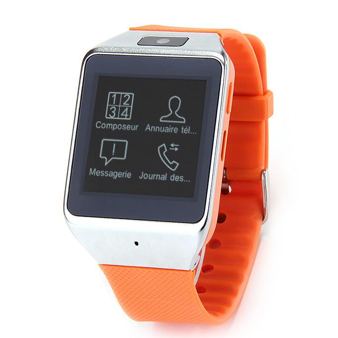 ZF08 Bluetooth Smart Watch with 1.54inch Touch Screen 8GB ROM  2.0MP Camera for Android Smart Phone/Smartwatch - Orange