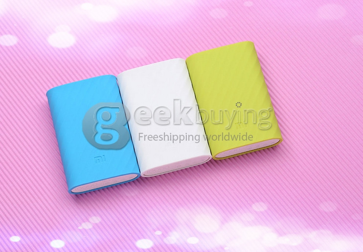 Original Xiaomi 10000mAh Power Bank Silicone Case Charger Protector Cover - Blue