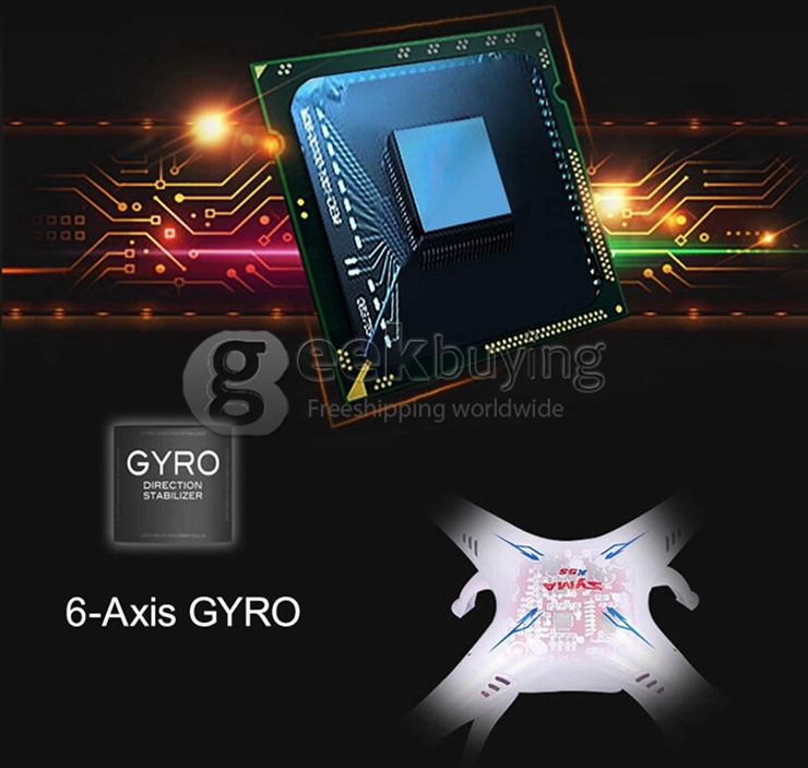 Syma X5SW Explorers 2 Wifi Headless Mod FPV RC Quadcopter 0.3MP Camera 2.4GHz 6-axis 360 Degree Eversion RTF - Black